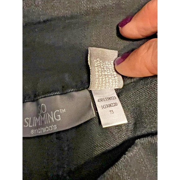 Womens Chicos Jeans Sz 0 So Slimming Ankle Jegging Black Pull On Stretch apx 2-4 - Picture 7 of 7